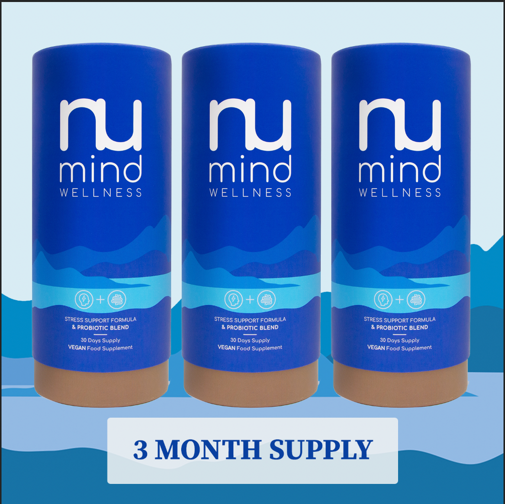 Stress & Mild Anxiety Support Supplement + Live Bacteria (3 Month Supply)